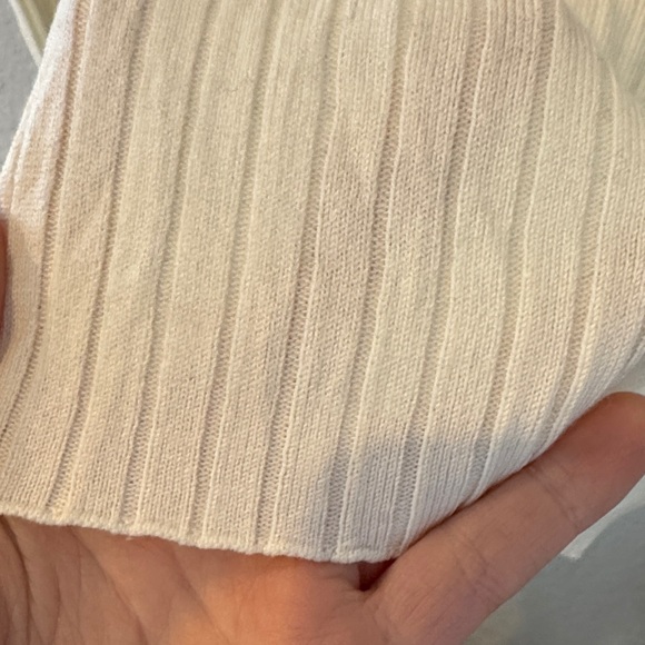 J. McLaughlin Ivory Ribbed Turtleneck Sweater - Picture 7 of 8